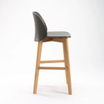 Zen Luxury Wooden Leg Kitchen Stool - Image 9