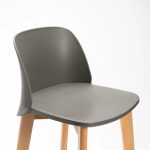 Zen Luxury Wooden Leg Kitchen Stool - Image 10