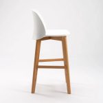 Zen Luxury Wooden Leg Kitchen Stool - Image 4