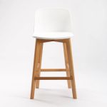 Zen Luxury Wooden Leg Kitchen Stool - Image 3