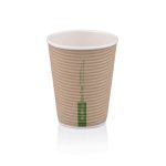 350ml Horizontal Ripple Paper BioCup | PLA | FSC | 25's