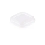Square PET Lid - fits 250ml Sugarcane Meal Container | Square | 50's