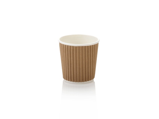 image_512 100ml Espresso Vertical Ripple Paper Cup | LDPE | FSC | 25's - Image 1
