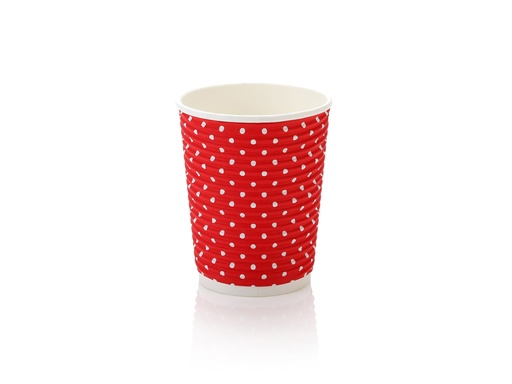 image_512 250ml Horizontal Ripple Paper Cup | LDPE | FSC | 25's (500's) - Image 1