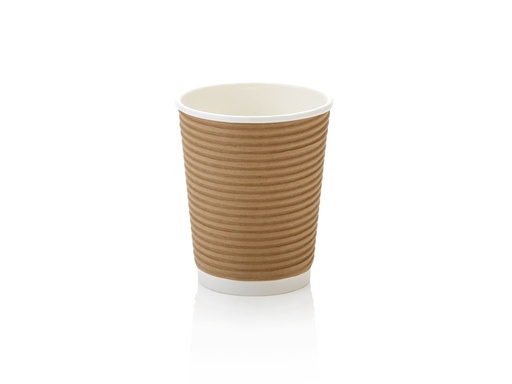 image_512 250ml Horizontal Ripple Paper Cup | LDPE | FSC | 25's (500's) - Image 1