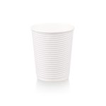 250ml Horizontal Ripple Paper Cup | LDPE | FSC | 25's (500's)