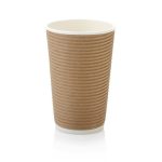 500ml Horizontal Ripple Paper Cup | LDPE | FSC | 500's