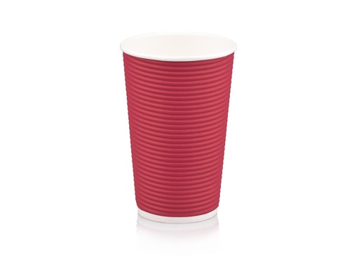 image_512 500ml Horizontal Ripple Paper Cup | LDPE | FSC | 500's - Image 1