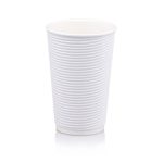 500ml Horizontal Ripple Paper Cup | LDPE | FSC | 500's