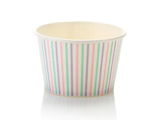 image_512 8oz (250ml) Vintage Ice Cream Tub | Paper | 50's - Image 1