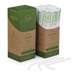 8mm BioStraw™ - Wrapped Bendy | Dispenser Box | PLA | 100's - AJ