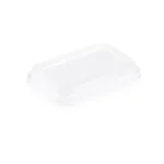 Rectangle PET Lid - fits 350ml Sugarcane Meal Container | Rectangle | 50's