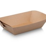 Flat Packed Bio Tray #6 | Kraft Paper | 100’s - CCP