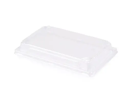 image_512 Sushi Tray Lid - fits Medium Sugarcane Sushi Tray | PET | 50's - Image 1