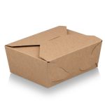 Flat Packed Bio Lunch Box #8 | Kraft Paper | 100's - CCP