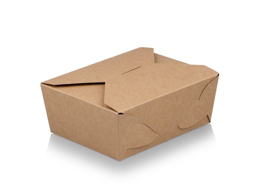 image_512 Flat Packed Bio Lunch Box #8 | Kraft Paper | 100's - CCP - Image 1