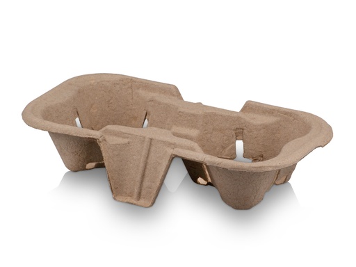 image_512 Carry Tray - Paper Pulp | 2 Cup | 180's - Image 1