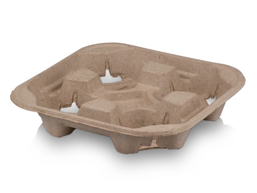 image_512 Carry Tray - Paper Pulp | 4 Cup | 180's - Image 1