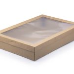 Kraft Picnic Box & Window Lid Combo - XLarge - Unfolded (45x30x8)(50s)