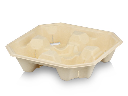 image_512 Carry Tray - Bamboo Pulp | 4 Cup | 180's - Image 1