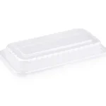Rectangle PET Lid – fits Sugarcane Deli Snack Tray | 23cm x 12cm | 50's