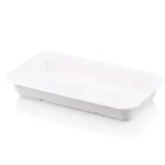Deli Snack Tray - 23.5cm x 12.5cm | Rectangle | Deep | Sugarcane | 50's