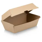 Paper Food Snack Box | 17.5 x 9cm | Kraft (Ripple) | L2 | 50's