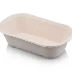 1L Oval Meal Container | Sugarcane | 1 Compartment | 50's