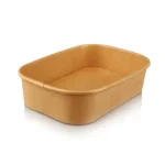 Rectangle Paper Salad Bowl - 500ml | Single Lining | 50’s