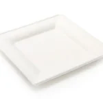 Square Plate - 26cm | Sugarcane | 50's