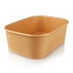Rectangle Paper Salad Bowl - 750ml | Single Lining | 50’s - XJ