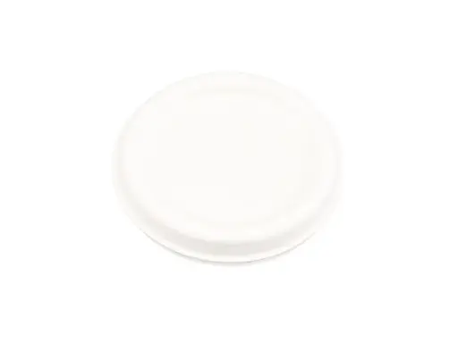 image_512 Multi-fit Sugarcane Lid - fits Portion cups | 29ml - 75ml | Sugarcane | 100's - Image 1