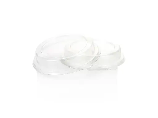 image_512 Top Hat Round PET Lid - fits Round Top Hat Bowl | 500ml | Clear | 50's - Image 1