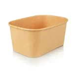 Rectangle Paper Salad Bowl - 1000ml | Single Lining | 50’s - I