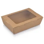 Paper Salad Box - with Window | #3 | Medium | 50's