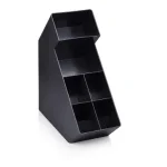 Barista Accessory Organizer: Oblique Counter Top (Cup, Lid & Condiments) - 6 Compartment
