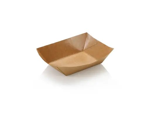 image_512 Paper Food Trays - #4 (380ml) | LDPE | FSC | 250's - CCP - Image 1
