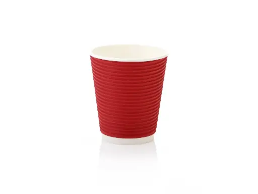 image_512 250ml Horizontal Ripple Paper Cup | LDPE | FSC | 25's (500's) - Image 1