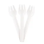 15,8cm Paper Cutlery | White | 50's