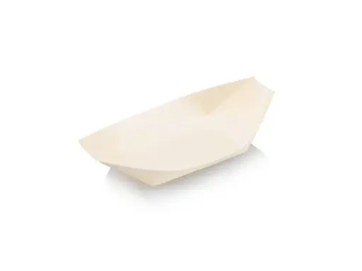 image_512 Wooden Boat - Medium | 140mm x 86mm x 80mm | 5" | 50's - Image 1