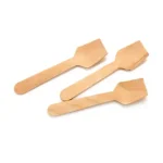 9.5cm Birchwood Ice Cream Paddle | Square Scoop Spoon | 100's