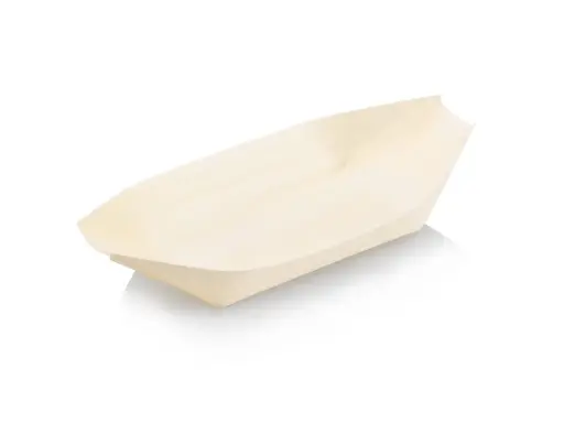 image_512 Wooden Boat - Large | 190mm x 105mm x 95mm | 7" | 50's - Image 1