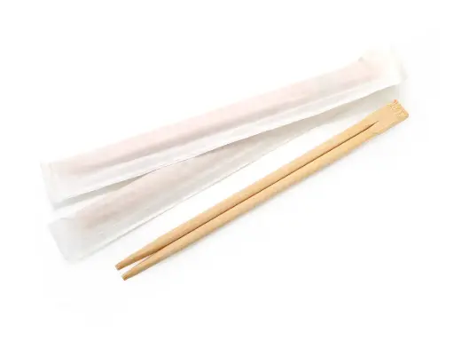 image_512 Chopsticks - Fused | Plain White Full Wrapping | 21cm | 100's - Image 1