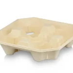 Carry Tray - Bamboo Pulp | 4 Cup | 60's - CCP