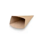 Flat Packed Bio Chip Cone - Small | Kraft Paper | 100's - CCP