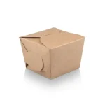 Flat Packed Bio Noodle Box 500ml | Kraft Paper | 100’s - CC