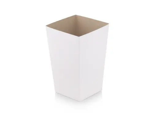 image_512 Flat Packed Popcorn Box | White Paper | Medium | 100's - CCP - Image 1