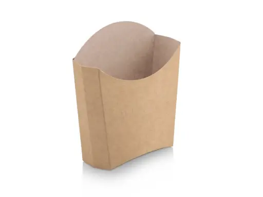 image_512 Flat Packed Bio Fries Box - 5.5oz | Kraft Paper | 100's - CCP - Image 1