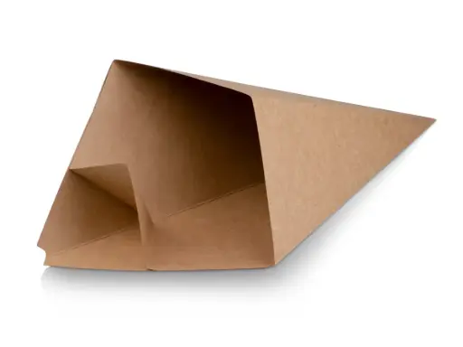 image_512 Paper Fries Cone - Kraft | 33cm (20oz) | Extra Large | 100's - Image 1