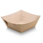 Flat Packed Bio Burger TRAY | Kraft Paper | 100’s - CC